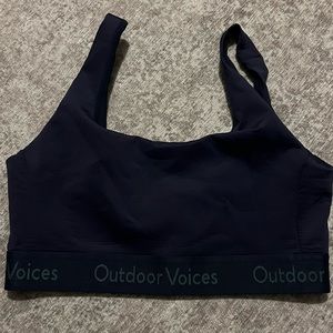 Outdoor Voices Dark Navy Bra
